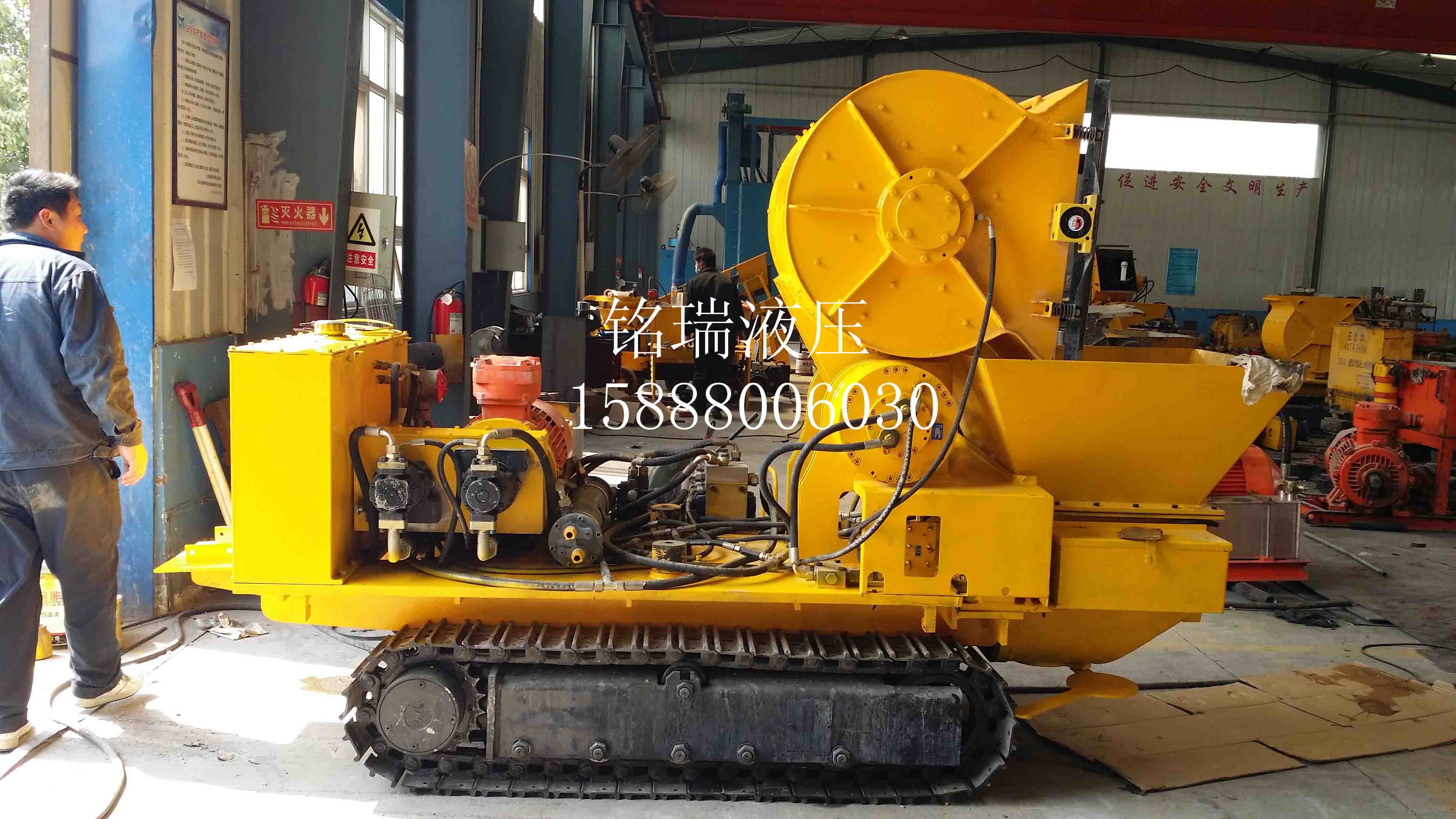 底盤(pán)用于某煤礦噴射機(jī)